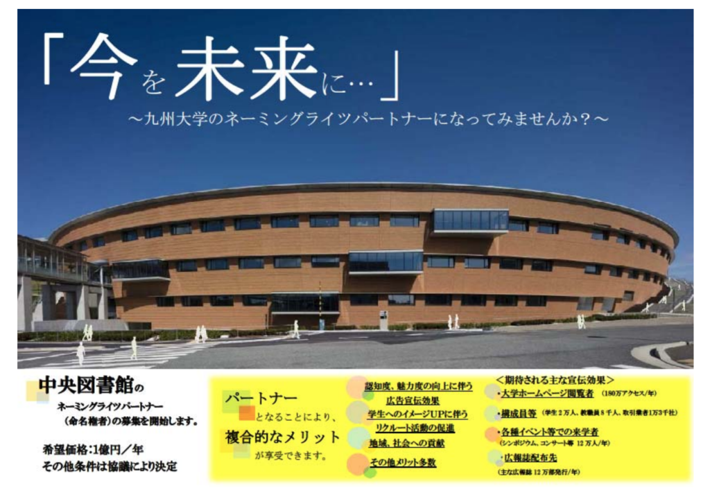 九州大学中央図書館ネーミングライツ